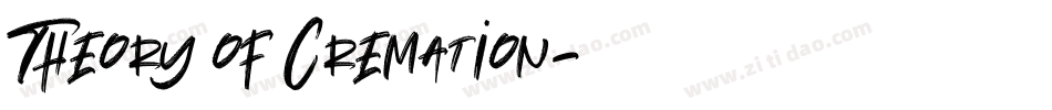 Theory of Cremation字体转换